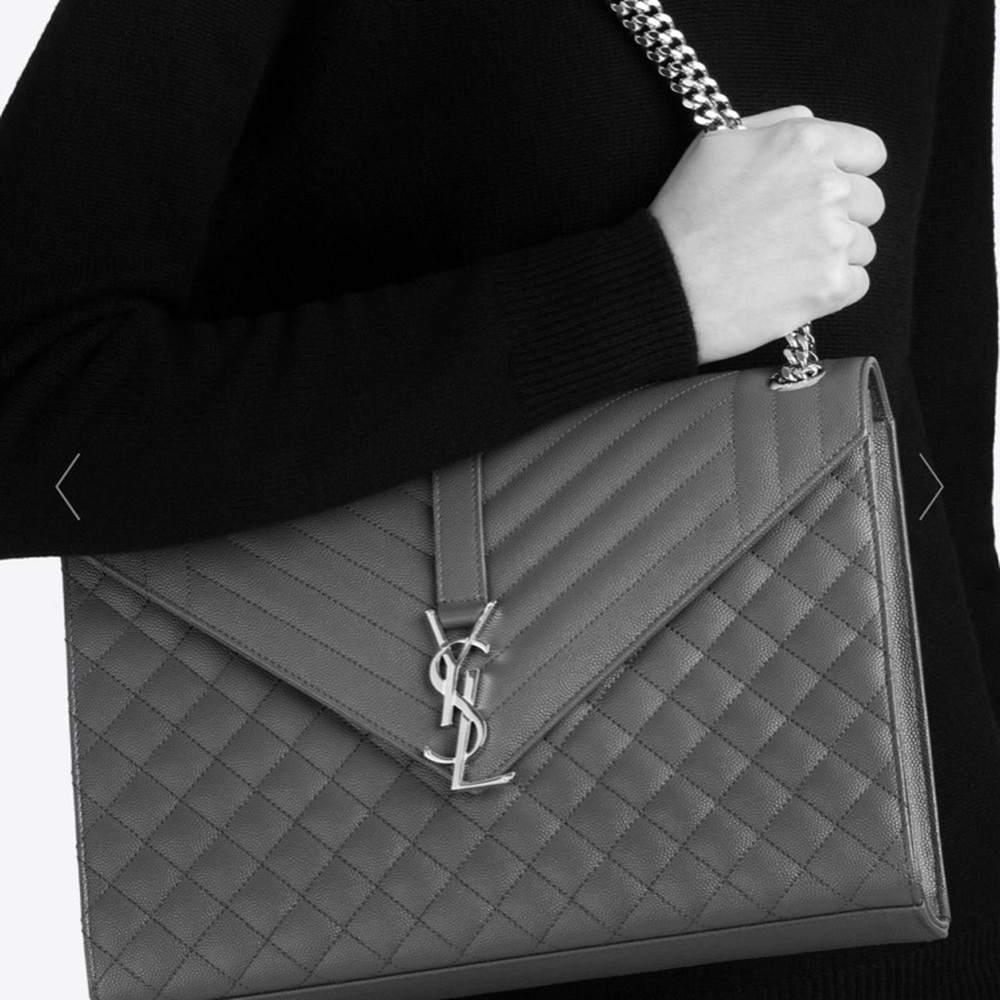 Authentic Saint Laurent large envelope bag - Picture 5 of 16